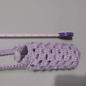 Handmade crochet beverage purse